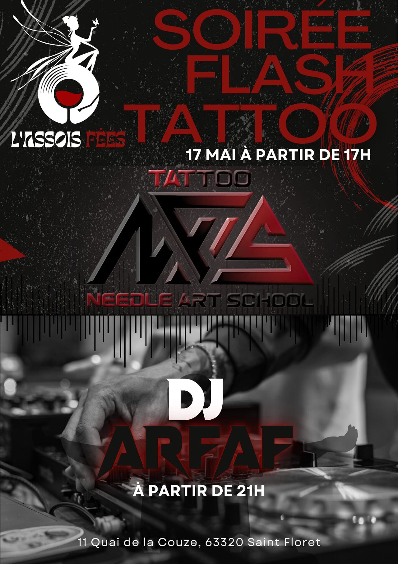 SOIREE FLASH TATTOO & DJ ARFAF