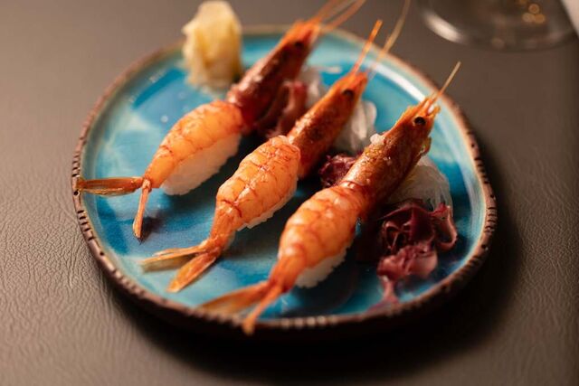 Red prawns 