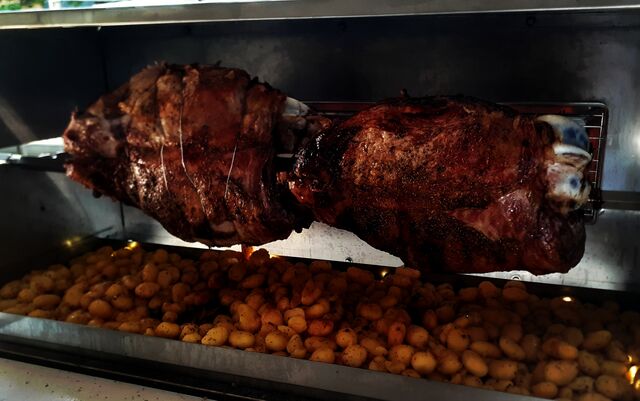 cuissot de veau à la broche