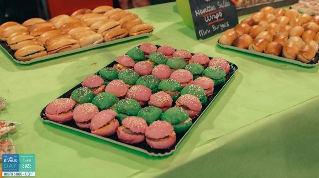 Mini burger maison betterave et basilic