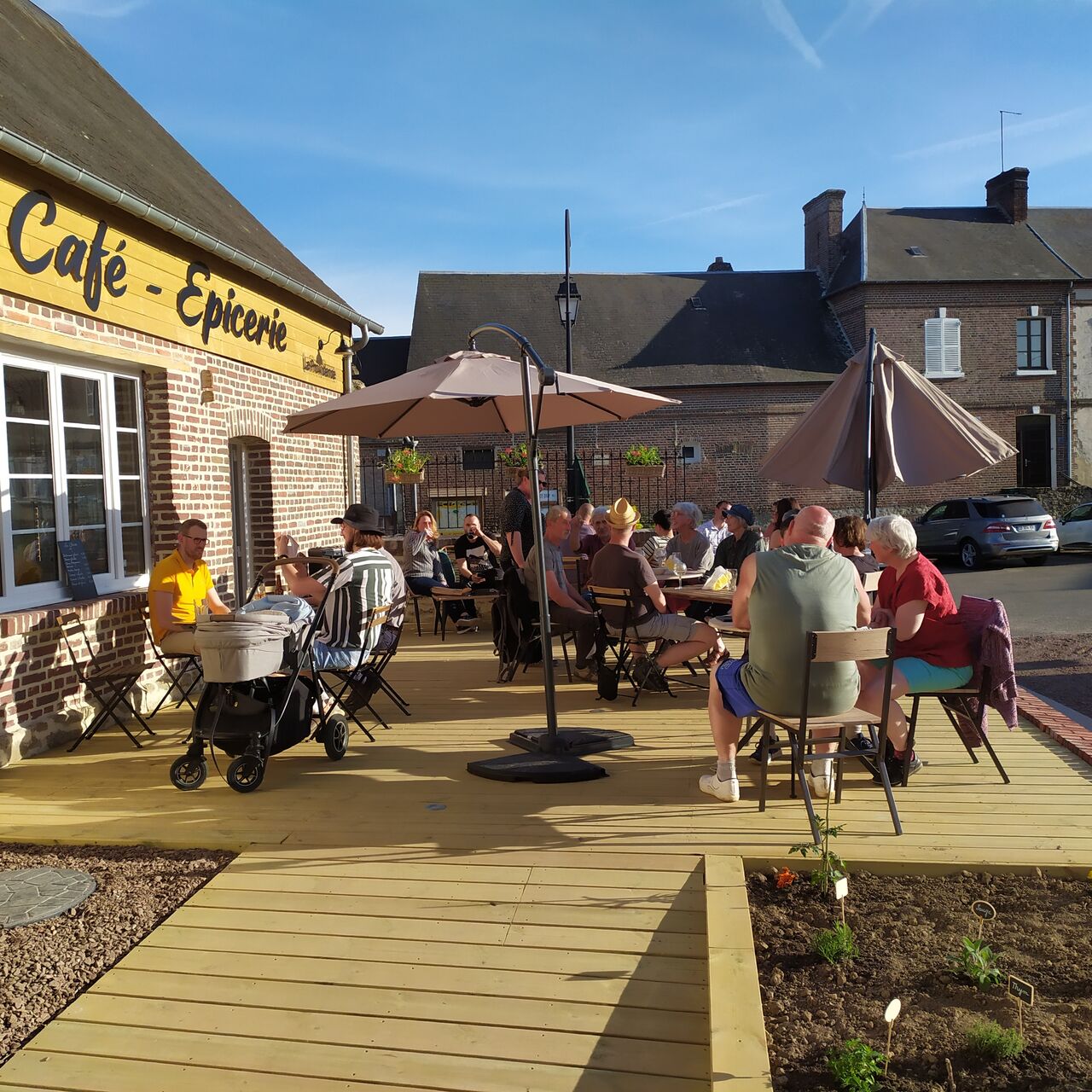 Moment de détente en terrasse