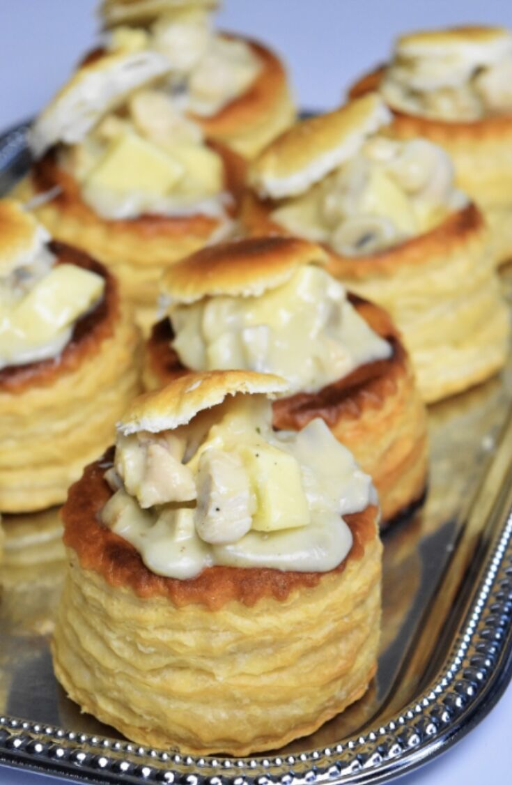 Vol-au-vent au poulet et champignon