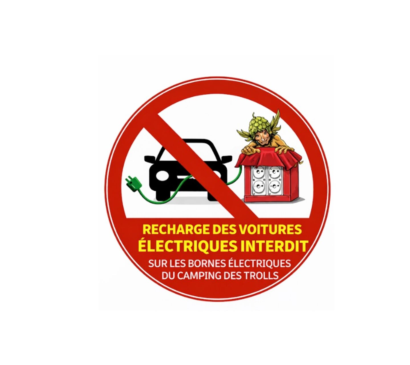 Recharge des voitures électriques interdit sur les bornes électriques