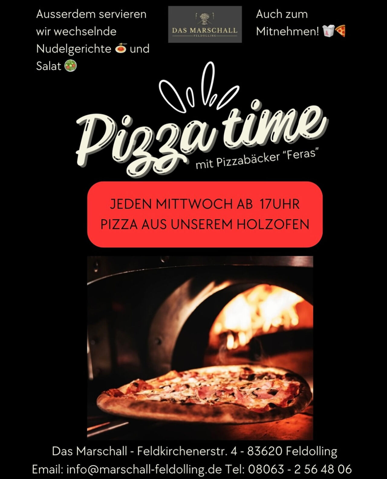 Pizza Abend erst wieder ab 21. Januar