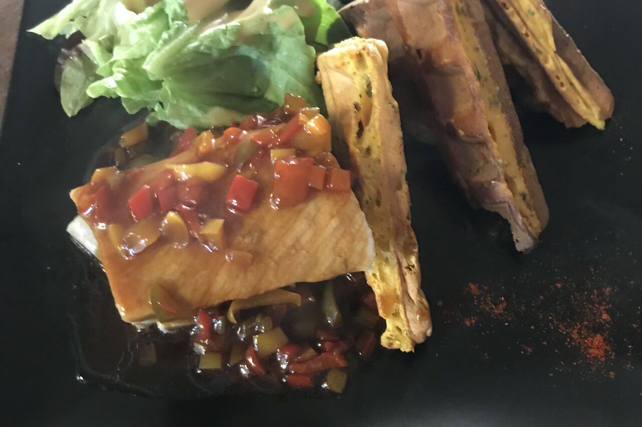 Un des plats à la carte du soir