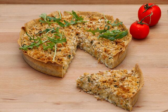 Tarte de Bacalhau e Hortelã