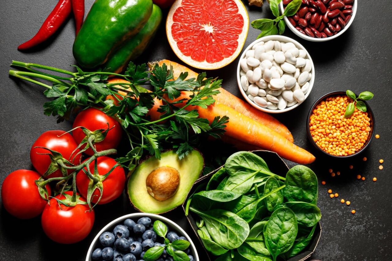 Čerstvé ingrediencie.