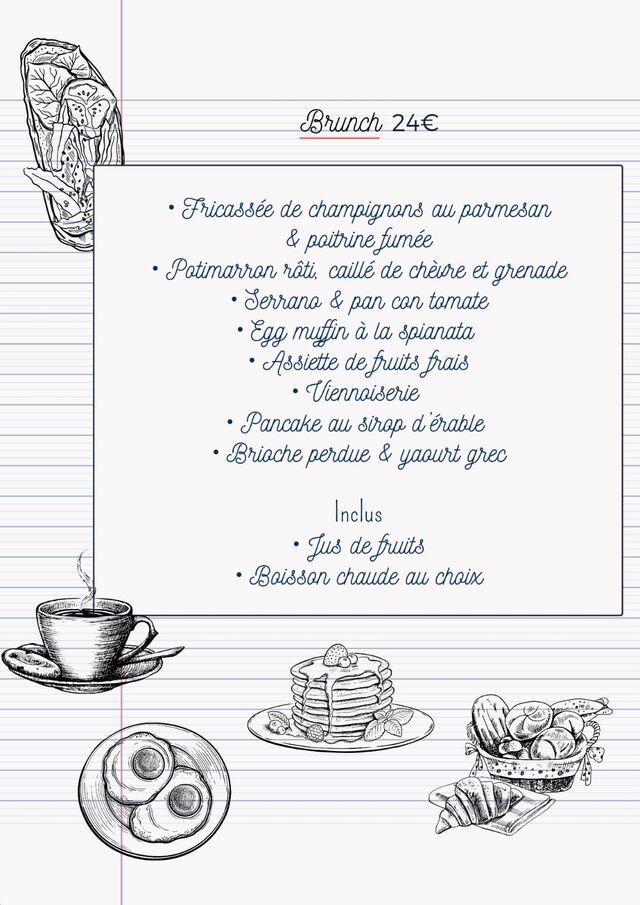 Composition du brunch