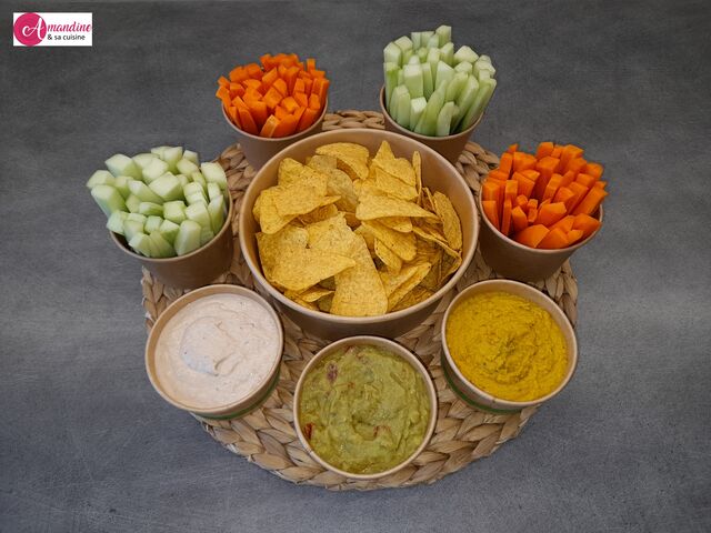 Dips maison : rillettes de thon, guacamole, houmous