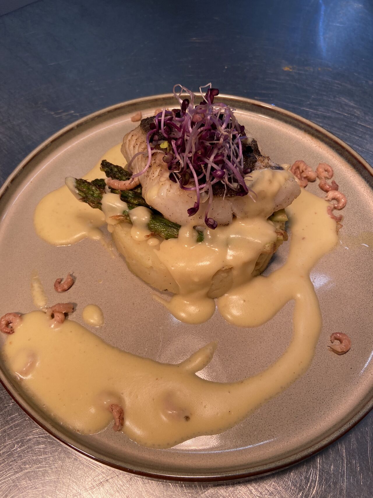 kabeljauw met groene asperges