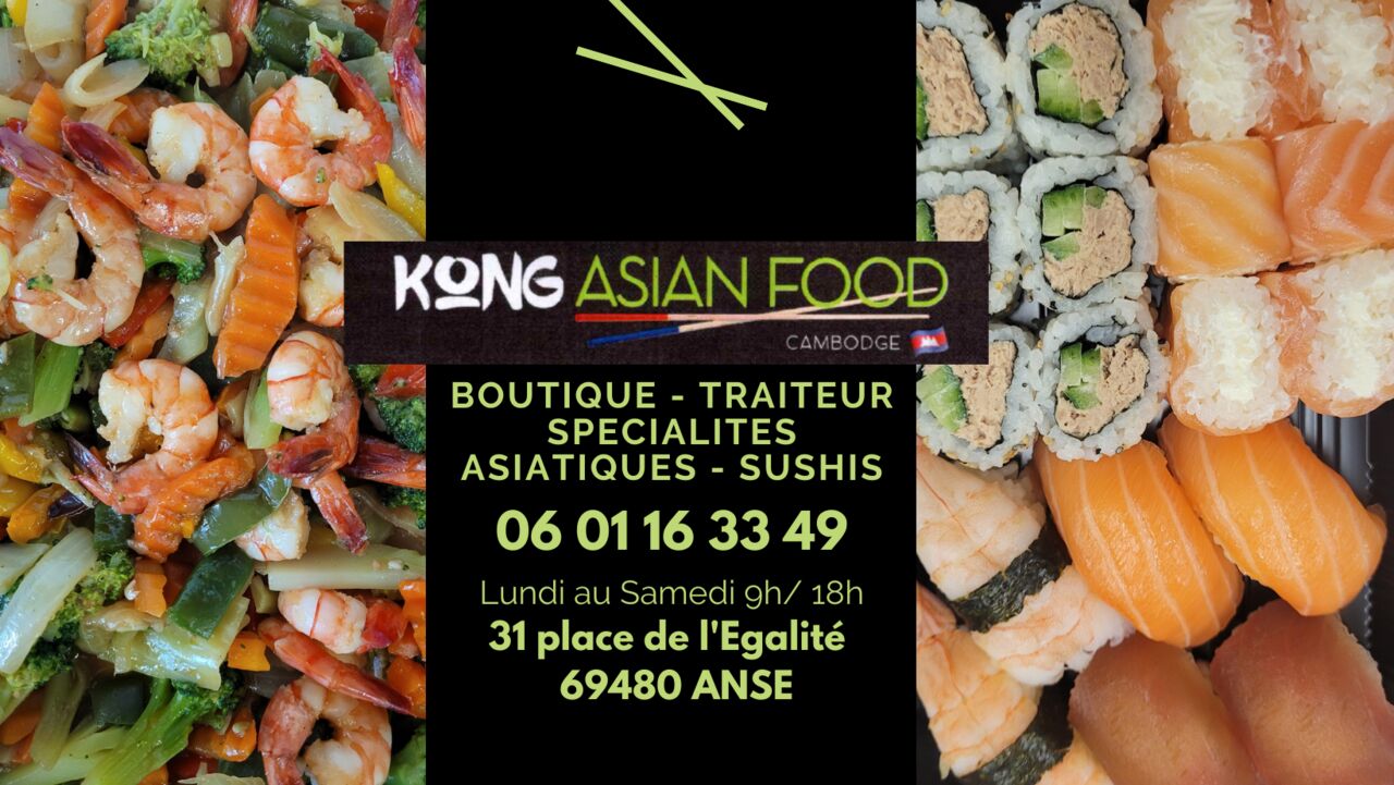 Kong asian food traiteur asiatique à anse