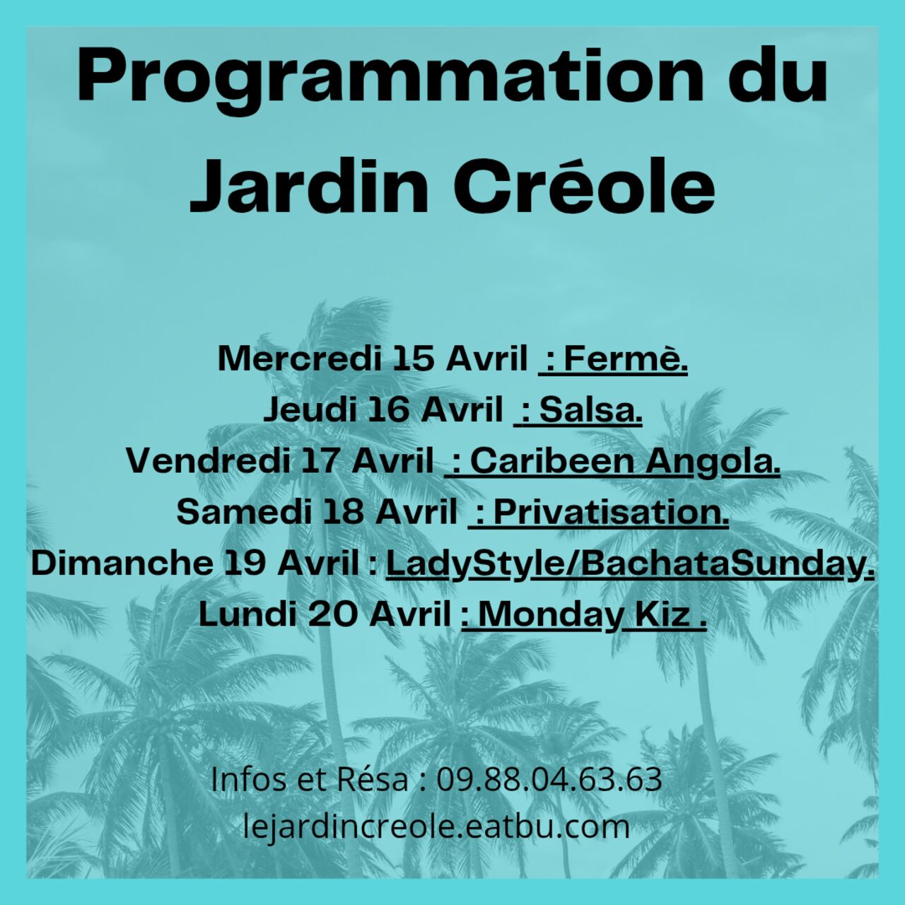 PROGRAMME SEMAINE