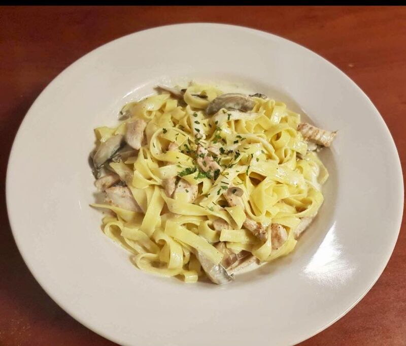 Tagliatelles Crème Poulet Champignons