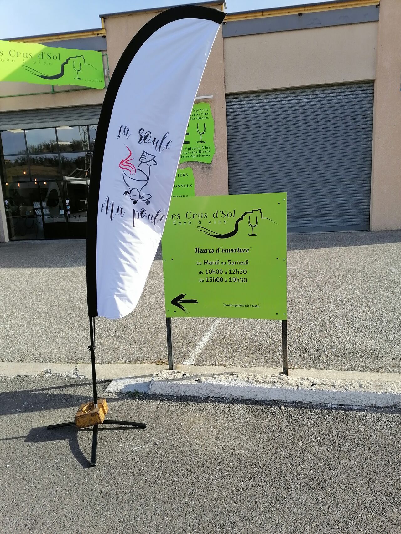 Tous les samedi matin accord mets et vins avec la cave à vin les crus d'Sol 