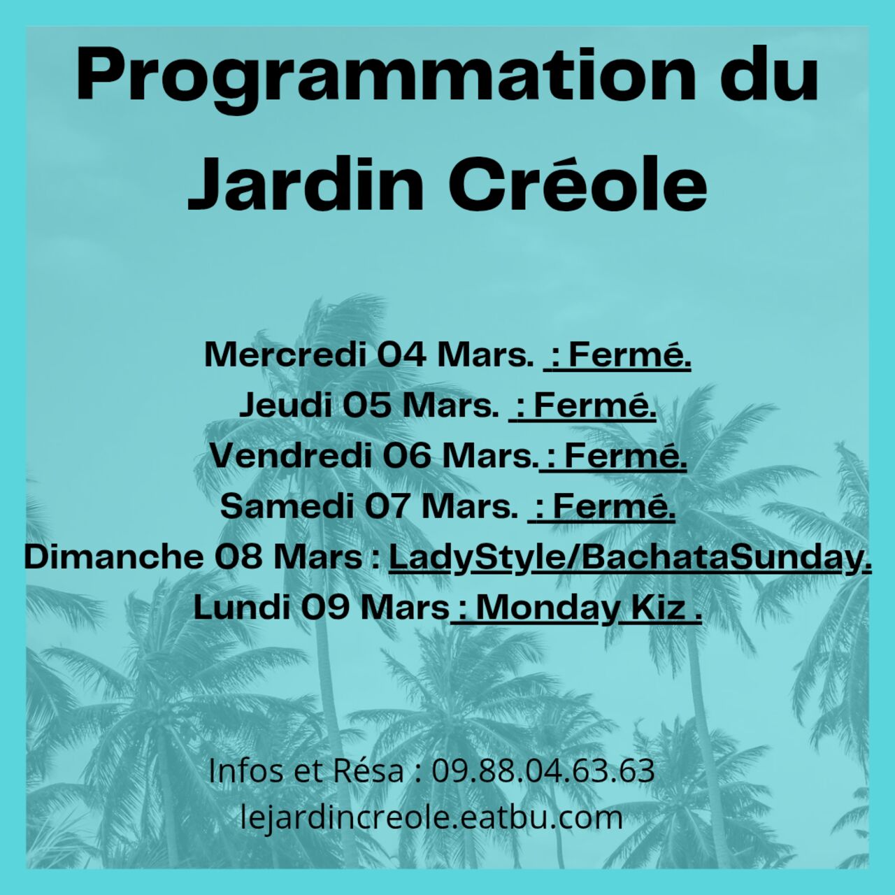 PROGRAMME SEMAINE