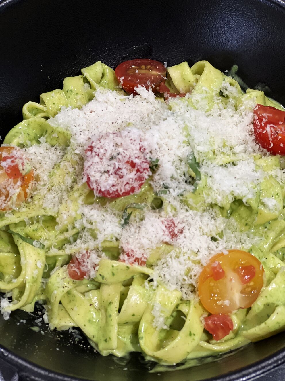 Tagliatelles au basilic