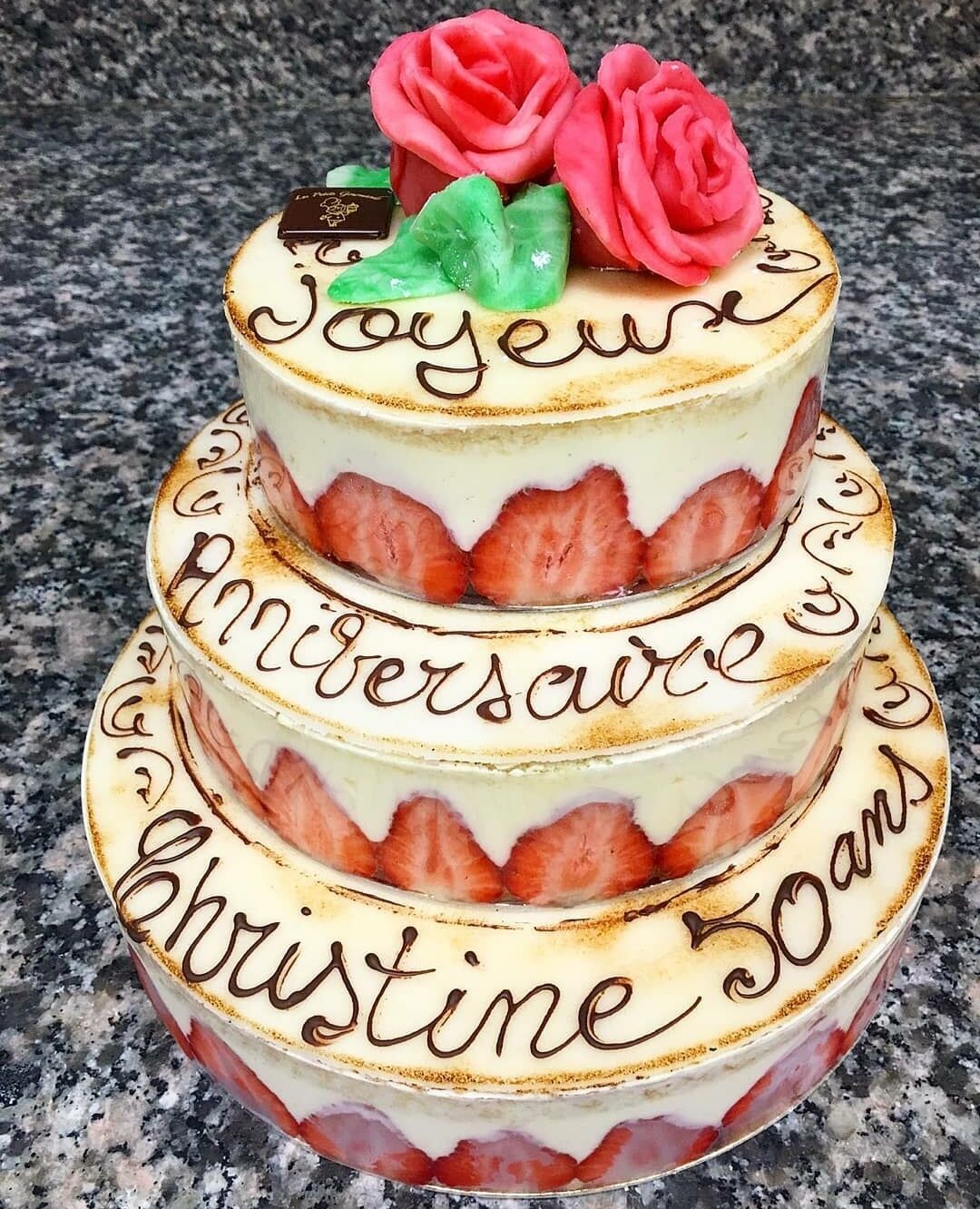 Wedding cake fraisiers