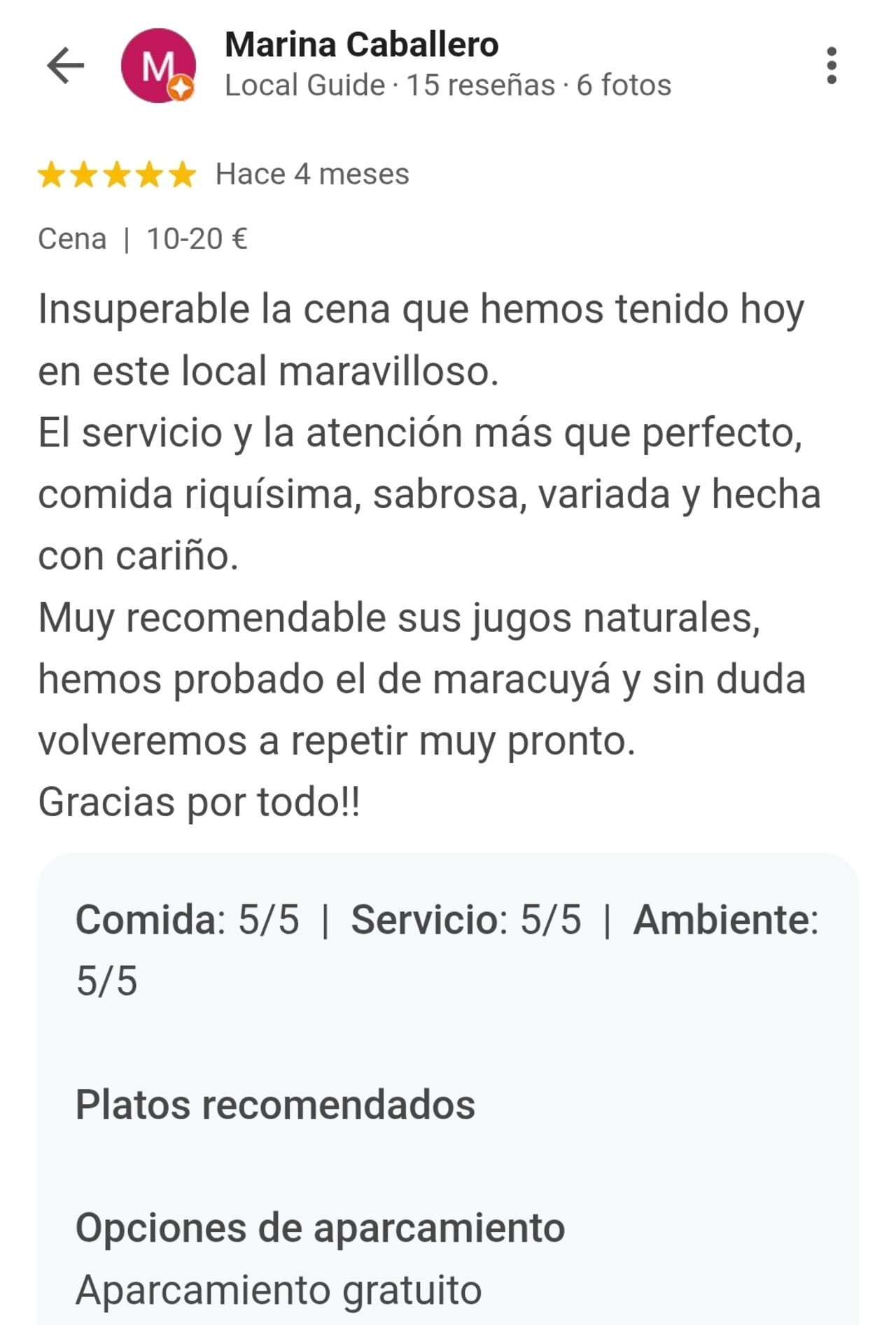 Vuestra voz es nuestro ingrediente secreto ⭐⭐⭐⭐⭐