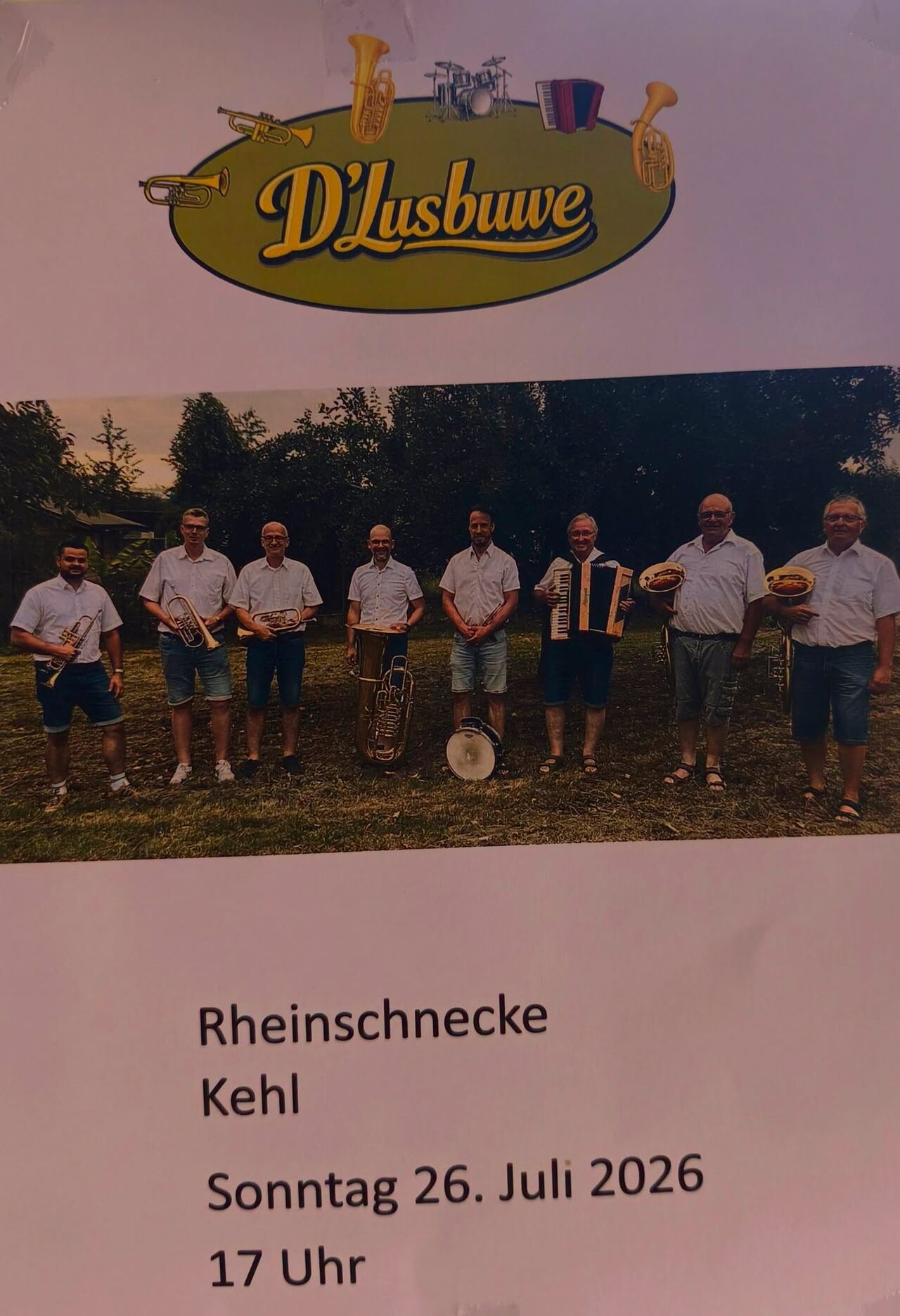 D´Lusbubbe 26.07.2026 ab 17.00Uhr