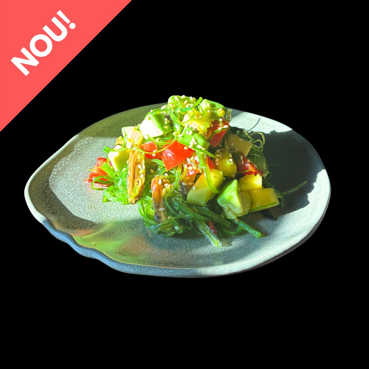 Salata Wakame cu rosii cherry si avocado
