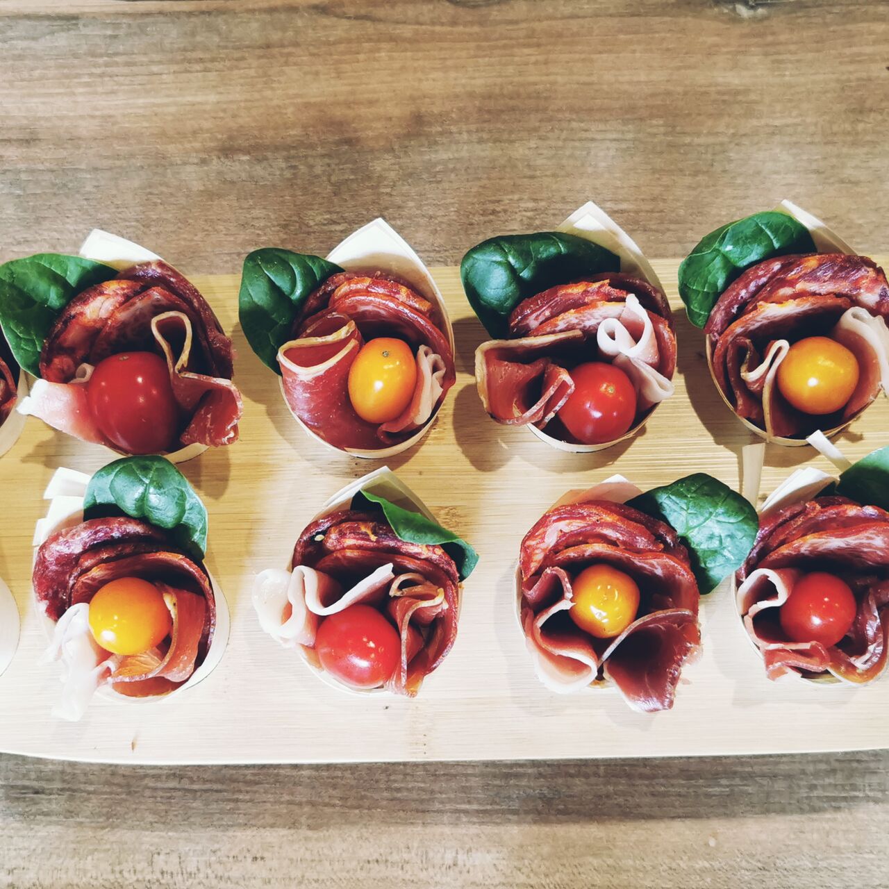 Nos cornets de charcuterie