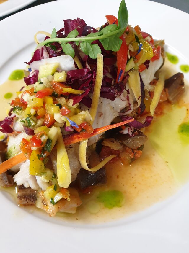 Pavé de Cabillaud et salsa croquante