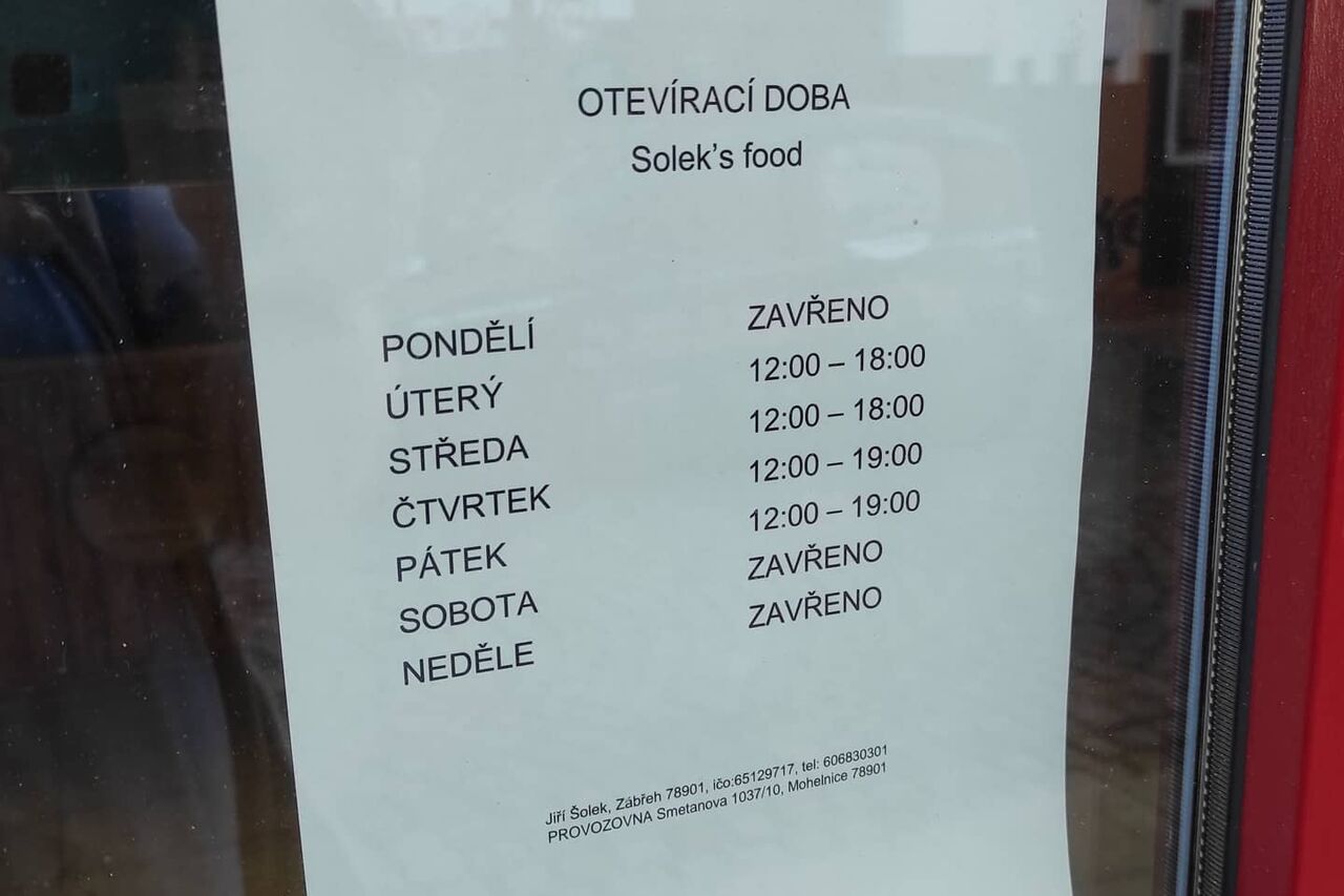 Omezení otevírací doby