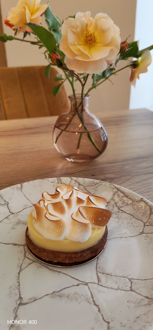 La tarte citron, verveine meringuée 