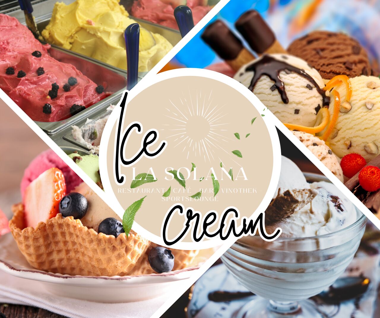 Eis in Kugel oder Waffel - genießen Sie unsere Eisspezialitäten gemütlich bei gutem Kaffee oder auch zum mitnehmen!