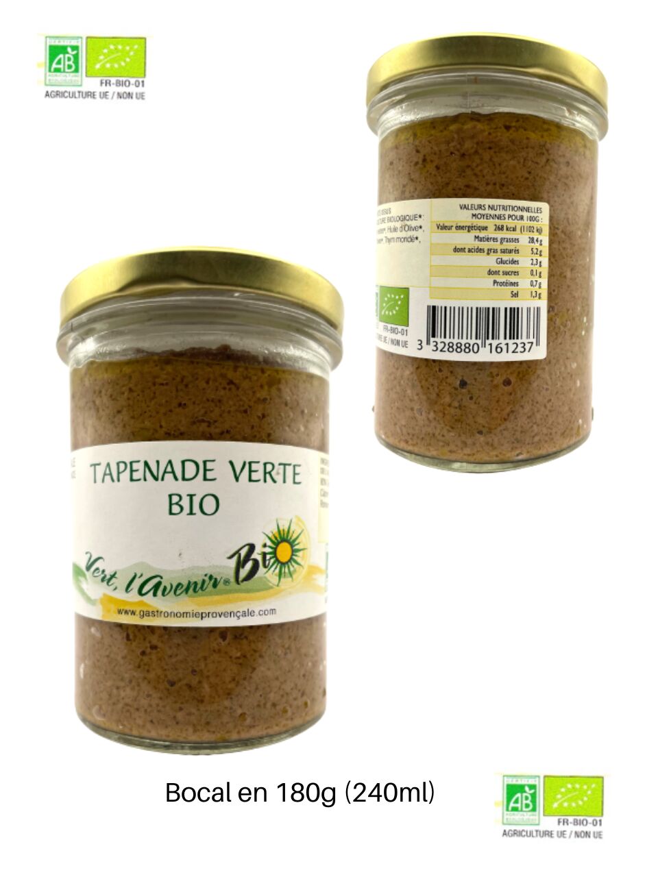 TAPENADE VERTE BIO - 180g