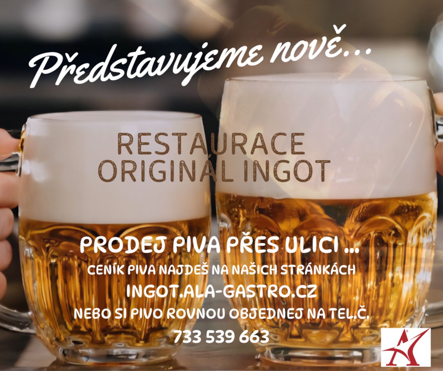 "pivo přes ulici"