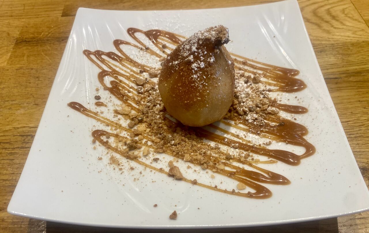 Poire caramélisée au beurre salé