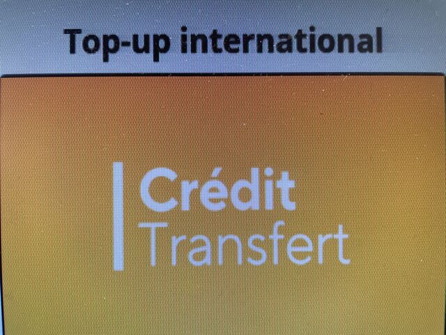 Transfert credit international