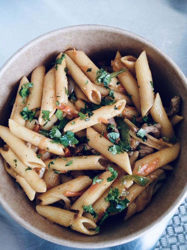 Sauté de bœuf et penne