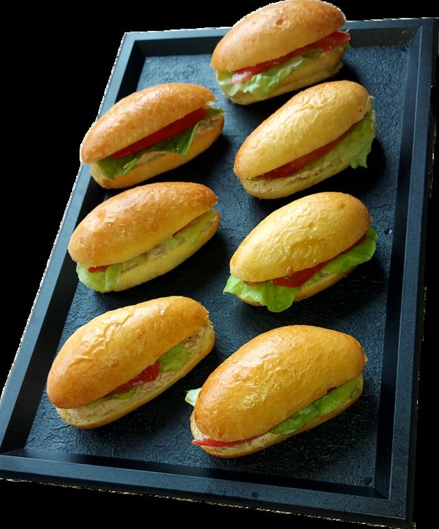 Navettes, thon,tomate, salade