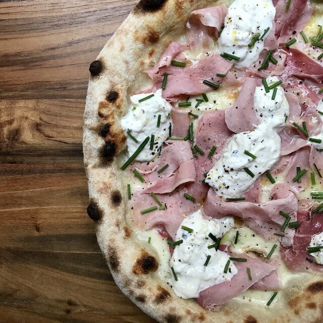 Une pizza du jour, Janvier 2021.
(Nossa Pizzeria Sète)