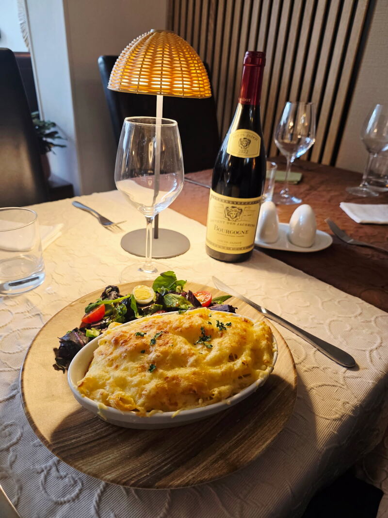 Gratin de pennes au jambon et parmesan 