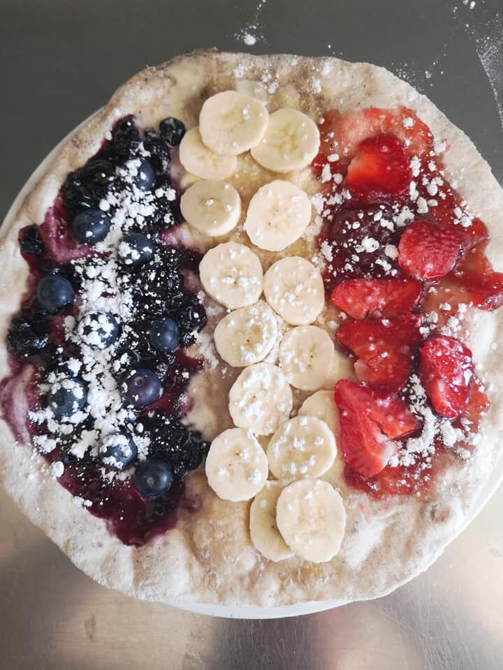 Pizza sucrée - Chez Jo Food Truck