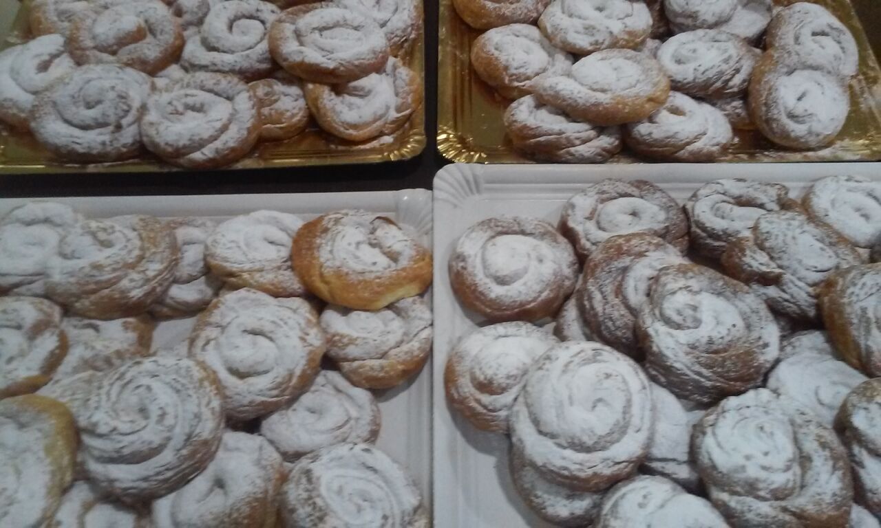 Bollería recién horneada.