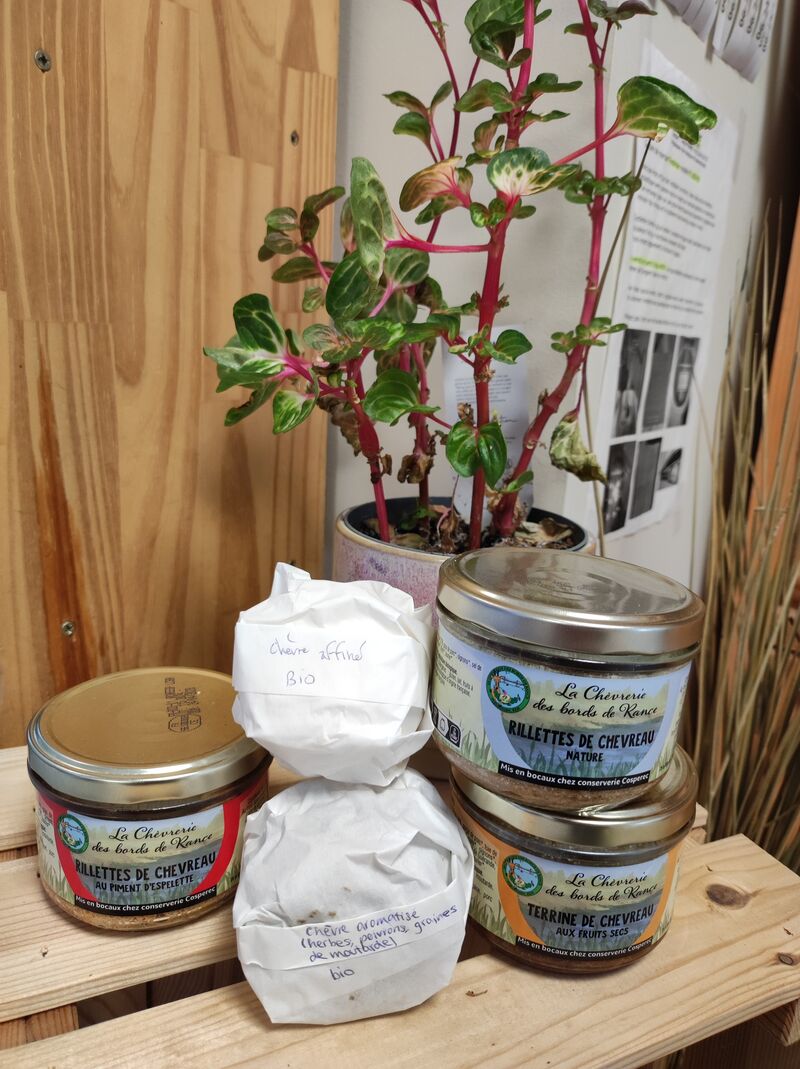 Fromage de chèvre, rillettes et terrines de la chèvrerie de la rance à Pleudihen sur rance