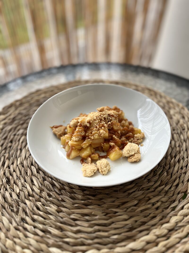 Crumble aux fruits exotiques 