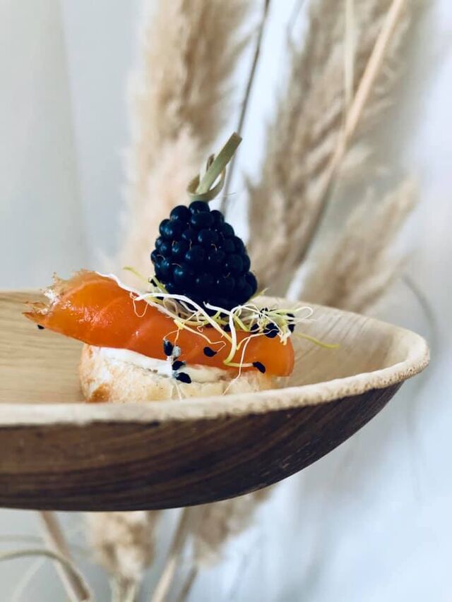 Et nos pinchos .... On en parle ! Ce petit toast gourmand et gourmet à la fois.