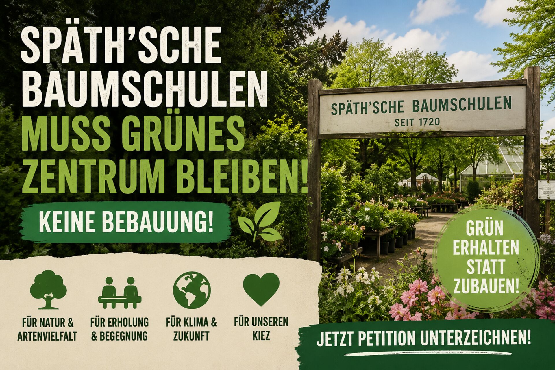 Open Petition Die Späth’schen Baumschulen