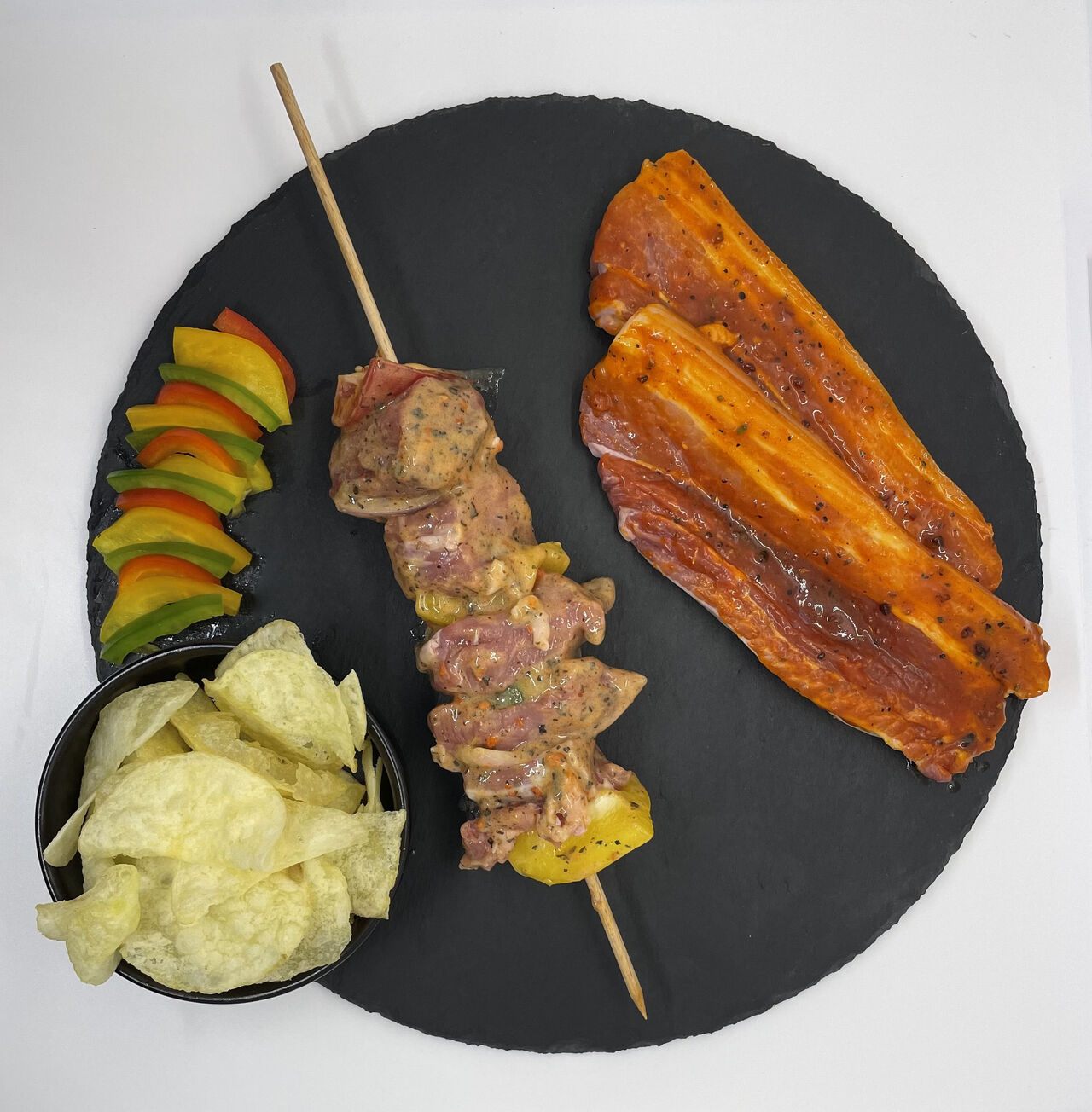 Brochette de Porc et Lard Mariné