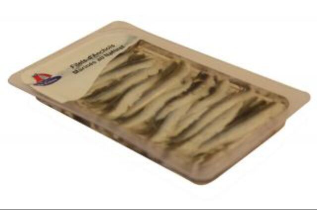 Barquette filets d'anchois à l'ail - 2,17€