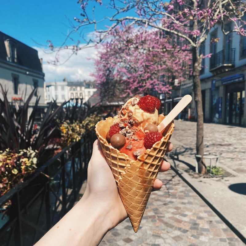 Cornet de glace/ toppings