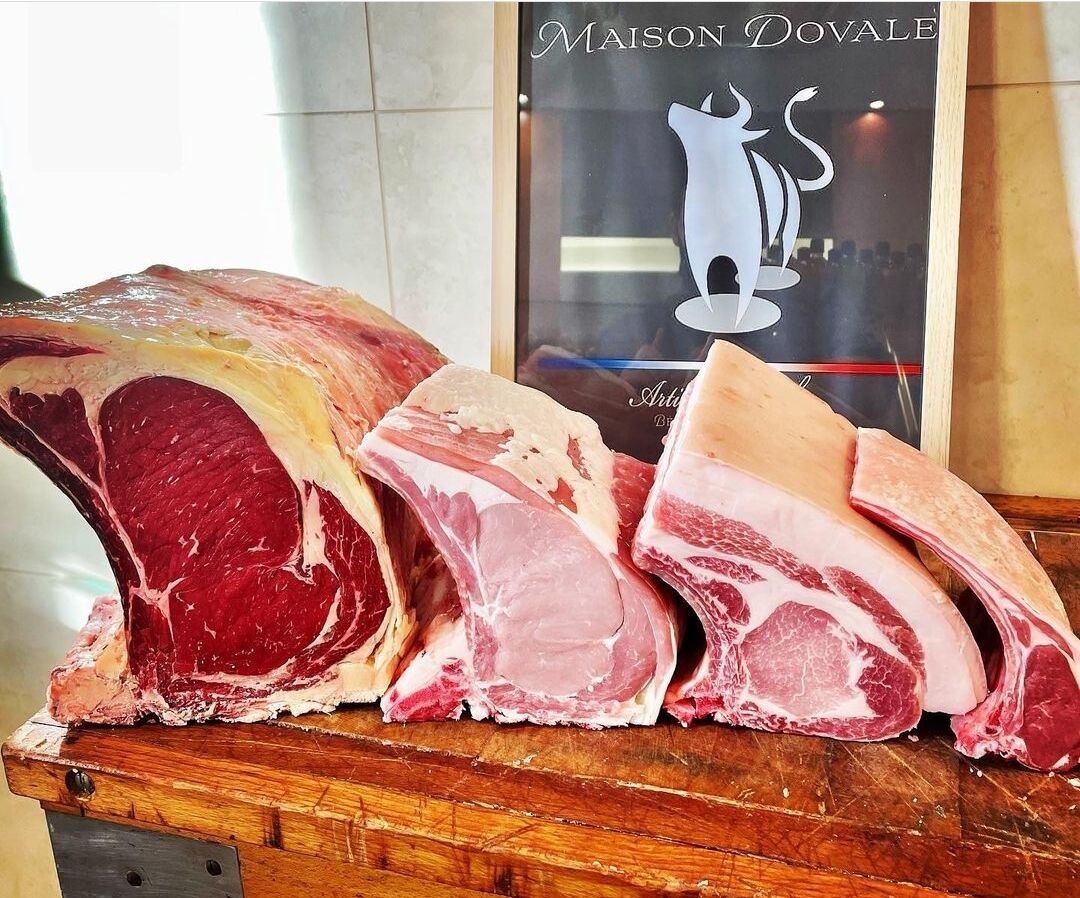 Bœuf limousin et veau
Agneau de Lozère
Porc label rouge des cotes d'Armor 