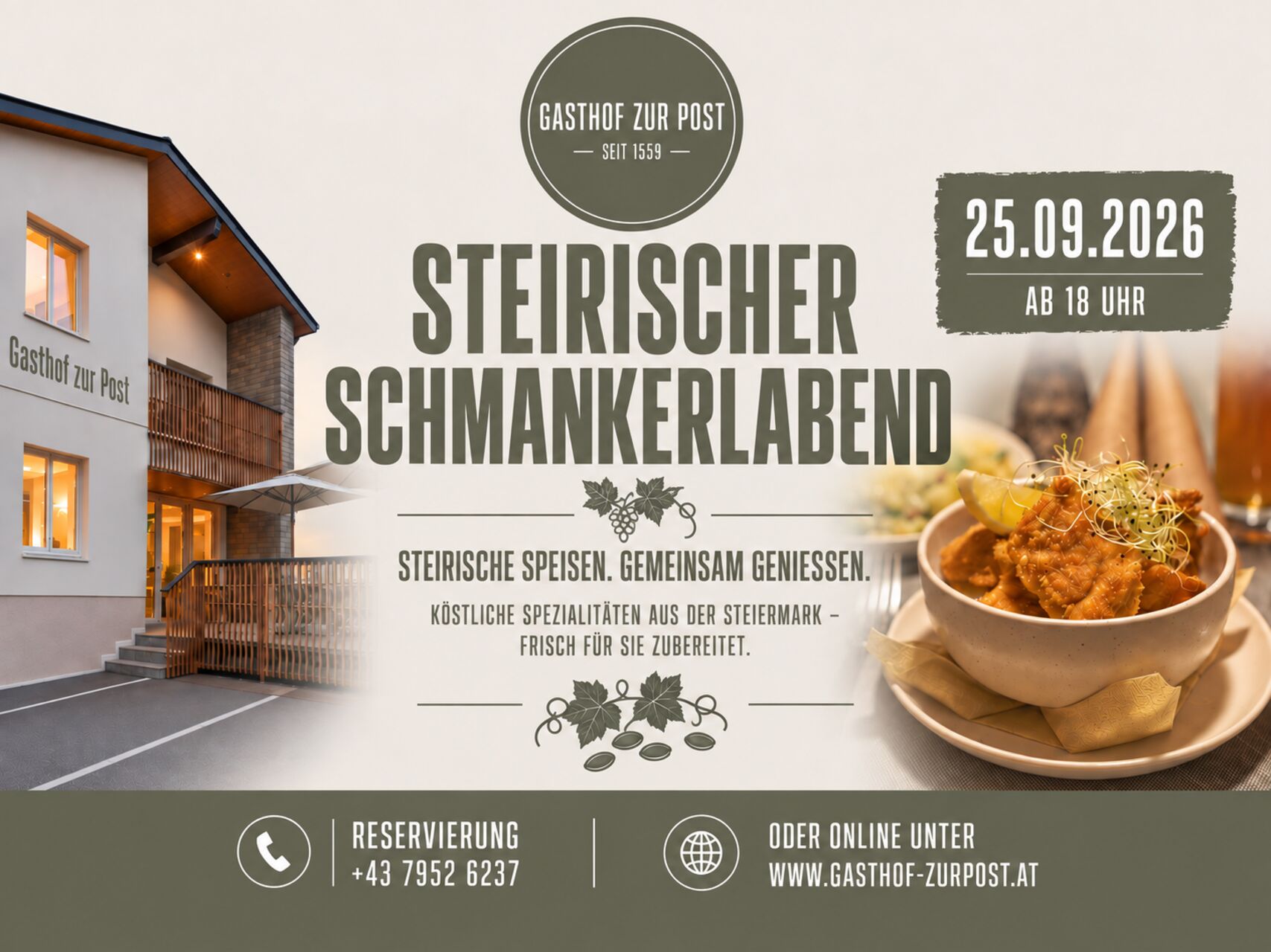 Steirischer Schmankerlabend 25.09.2026