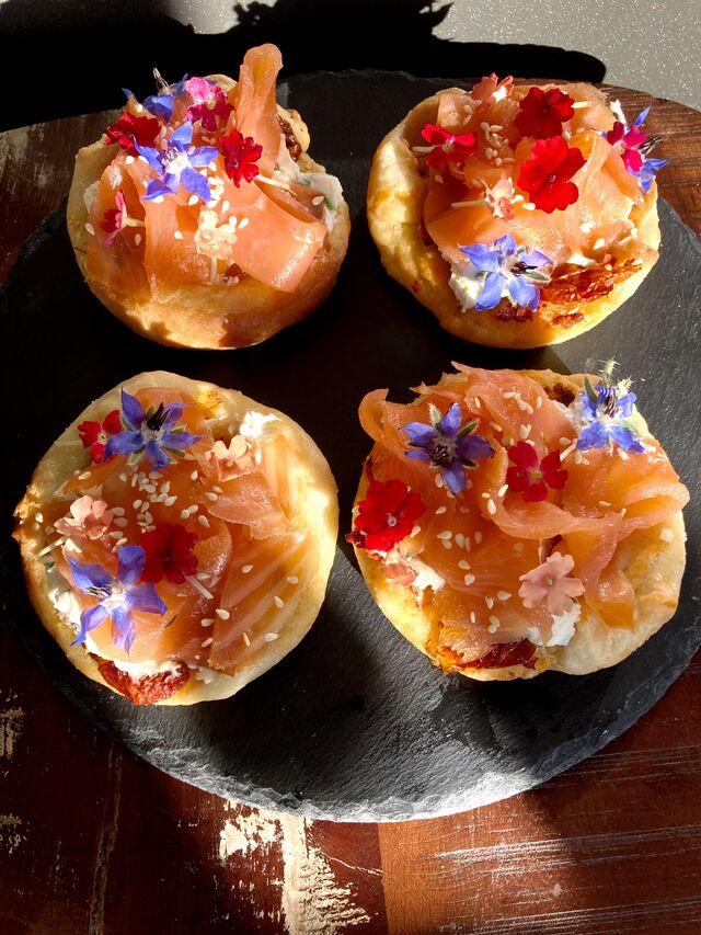 Mini-Focaccia Saumon