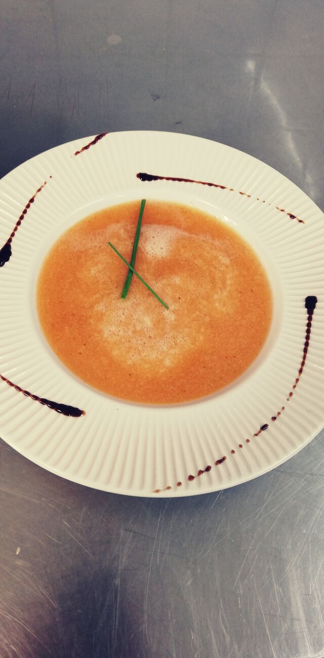 Gaspacho de melon et menthe fraîche 
